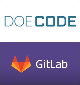 Figure 283216: DOE CODE logo stacked above the GitLab logo